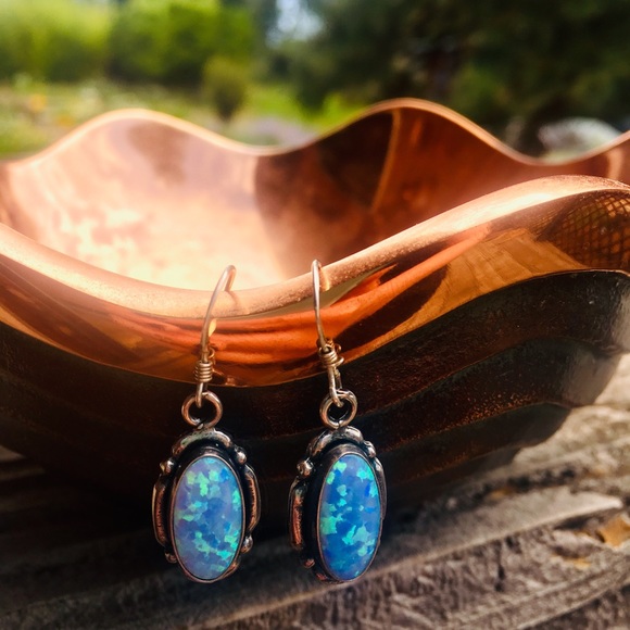 Jewelry - SALE🌷Sterling Silver Fire Opal Earrings
